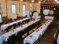 Image of Hall Decorated for a Wedding